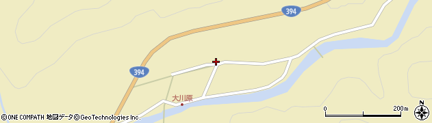 青森県黒石市大川原萢森下30周辺の地図