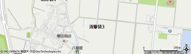 青森県弘前市清野袋周辺の地図