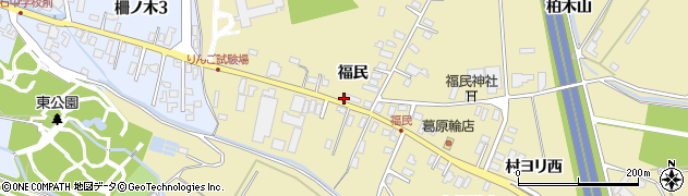 青森県黒石市牡丹平（福民）周辺の地図