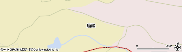 青森県七戸町（上北郡）唐松周辺の地図