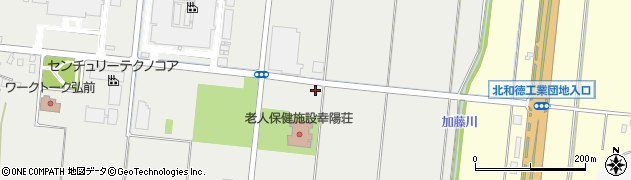 青森県弘前市清野袋岡部周辺の地図