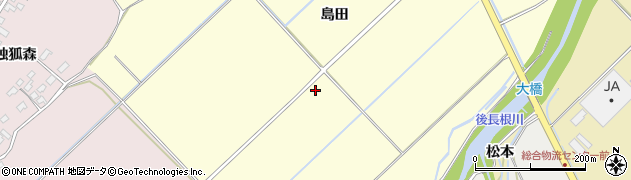 青森県弘前市独狐（島田）周辺の地図