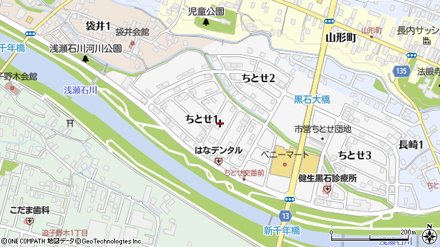 〒036-0356 青森県黒石市ちとせの地図