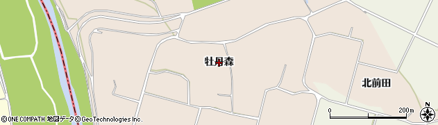 青森県田舎館村（南津軽郡）豊蒔（牡丹森）周辺の地図