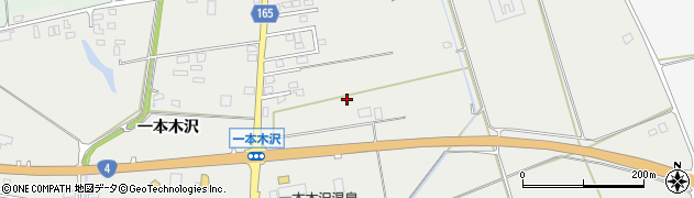 青森県十和田市三本木（一本木沢）周辺の地図