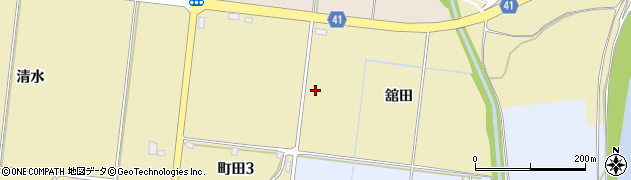 青森県弘前市町田舘田周辺の地図