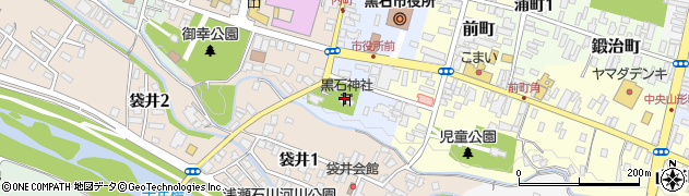 黒石神社周辺の地図