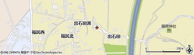 青森県黒石市牡丹平（福民出石田間）周辺の地図