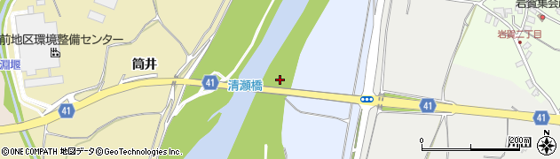 清瀬橋周辺の地図