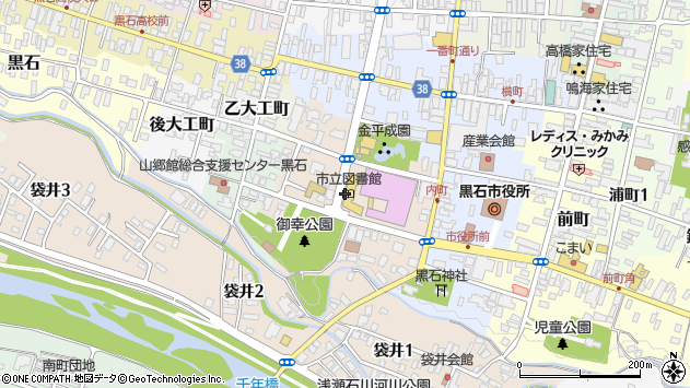 〒036-0306 青森県黒石市内町の地図