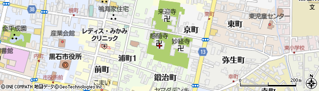 感随寺周辺の地図