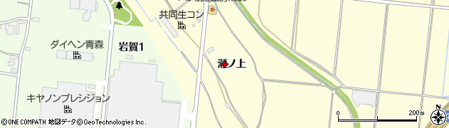 青森県弘前市津賀野瀬ノ上周辺の地図