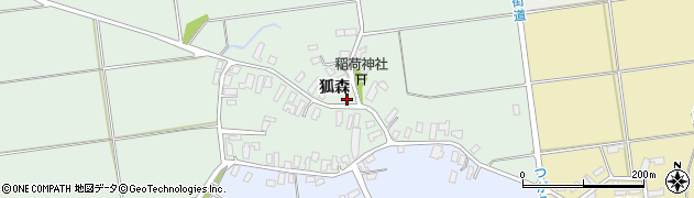 青森県田舎館村（南津軽郡）枝川（狐森）周辺の地図