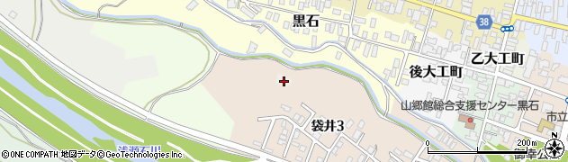 青森県黒石市境松坂本周辺の地図