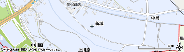 青森県南津軽郡藤崎町藤崎新城周辺の地図