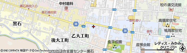 青森県黒石市上町25周辺の地図