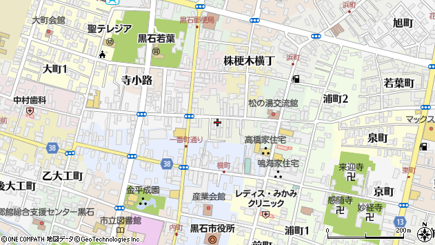 〒036-0304 青森県黒石市甲徳兵衛町の地図