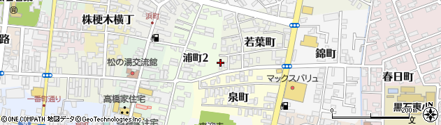 青森県黒石市若葉町34周辺の地図