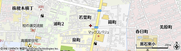 青森県黒石市若葉町8周辺の地図