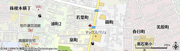 青森県黒石市若葉町7周辺の地図