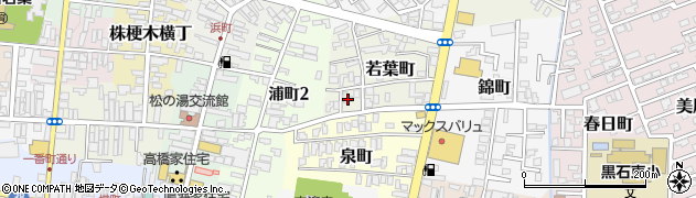 青森県黒石市若葉町32周辺の地図