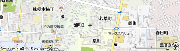 青森県黒石市若葉町35周辺の地図