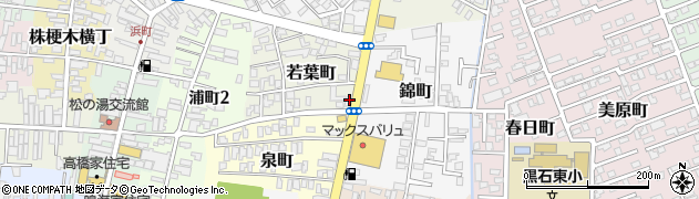 青森県黒石市若葉町1周辺の地図