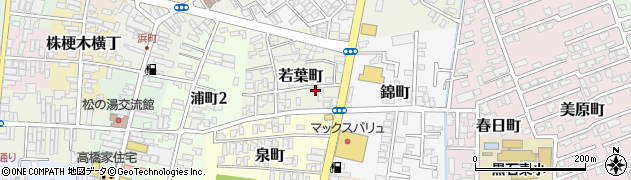 青森県黒石市若葉町11周辺の地図