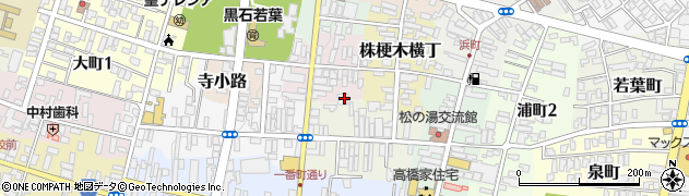 青森県黒石市油横丁20周辺の地図