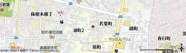 青森県黒石市若葉町39周辺の地図