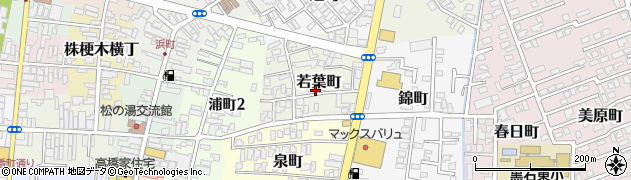 青森県黒石市若葉町46周辺の地図