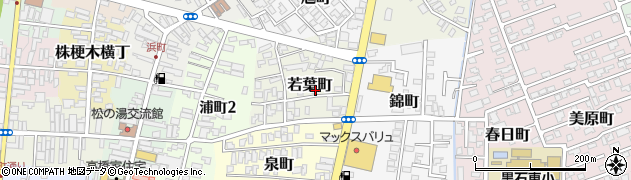 青森県黒石市若葉町47周辺の地図
