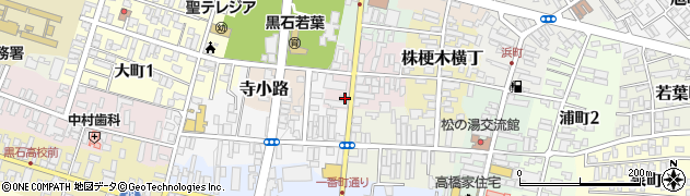 青森県黒石市油横丁3周辺の地図