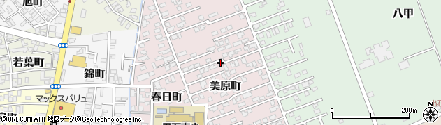青森県黒石市美原町周辺の地図