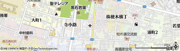 青森県黒石市油横丁4周辺の地図