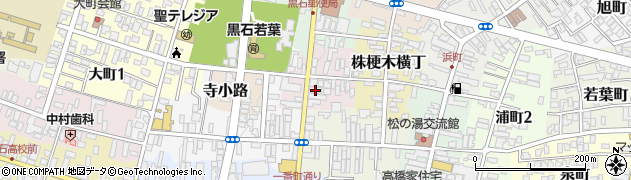 青森県黒石市油横丁22周辺の地図