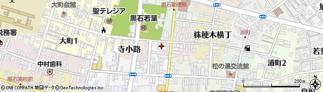 青森県黒石市油横丁7周辺の地図