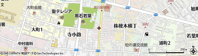 青森県黒石市油横丁9周辺の地図