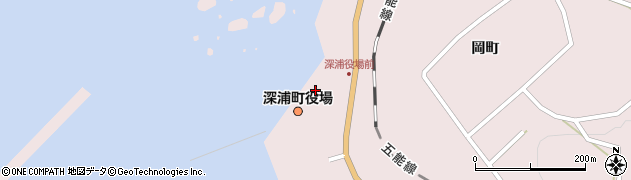 深浦町役場　福祉課周辺の地図