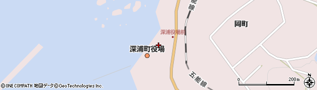 深浦町役場周辺の地図