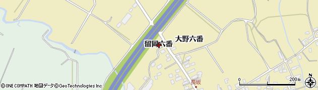青森県黒石市上十川留岡六番周辺の地図