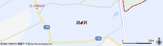 青森県七戸町（上北郡）沼ノ沢周辺の地図