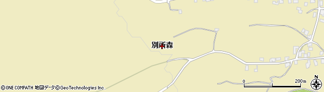 青森県弘前市中別所（別所森）周辺の地図