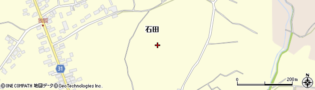 青森県弘前市独狐（石田）周辺の地図