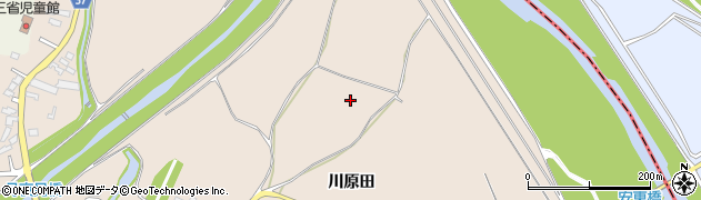 青森県弘前市中崎川原田周辺の地図