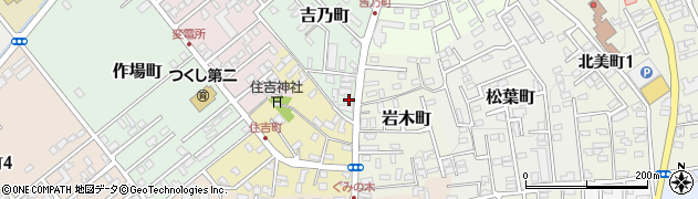 青森県黒石市吉乃町3周辺の地図