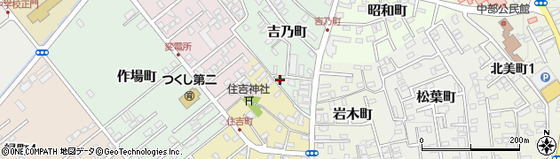 青森県黒石市吉乃町12周辺の地図
