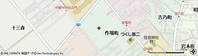 青森県黒石市作場町周辺の地図