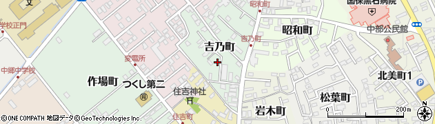 青森県黒石市吉乃町52周辺の地図