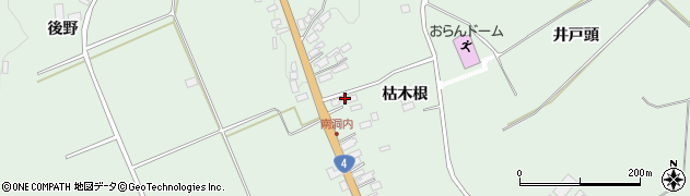 青森県十和田市洞内枯木根52周辺の地図